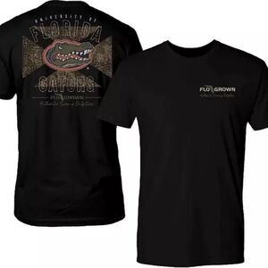 FloGrown Men's M Florida Gators Flag Crew Neck Short Sleeve T-Shirt Black